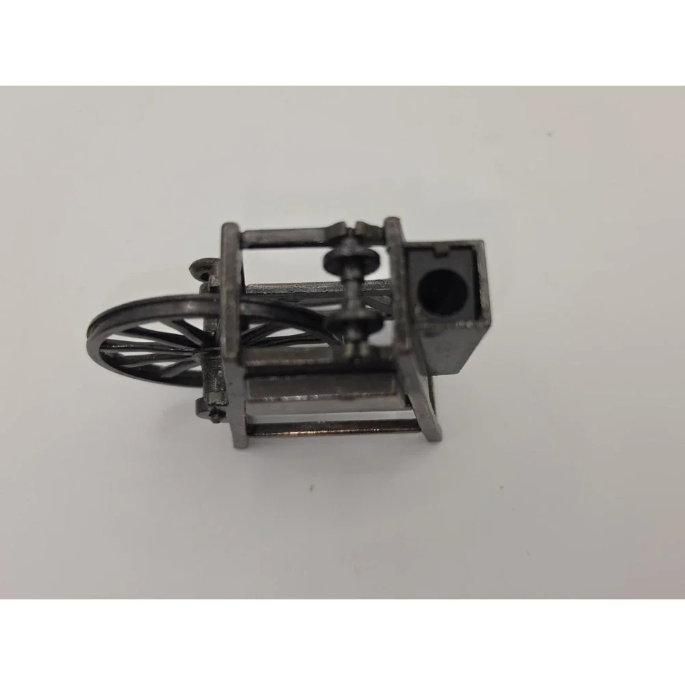 Vintage Hong Kong Die Cast metal Pencil Sharpener Spinning Wheel